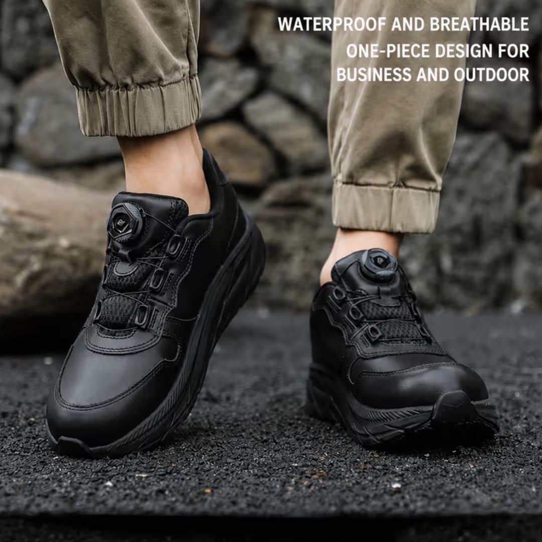 SUOYUE Autumn/Winter Breathable Waterproof Black Low-Top Outdoor Hiking & Commuter Shoes (Men) 25513BLACK